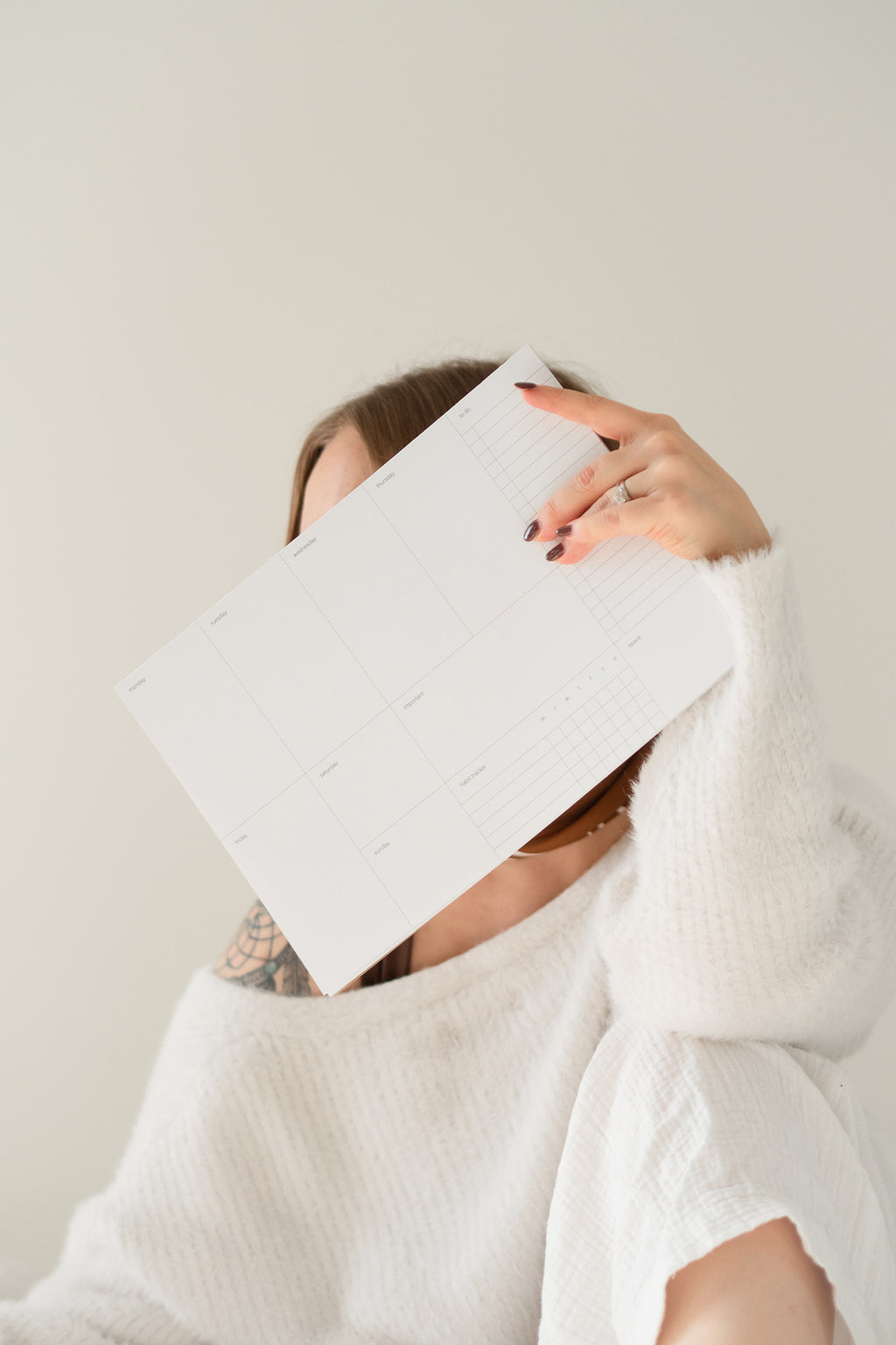 Yksinkertainen Weekly planner -viikkokalenteri 